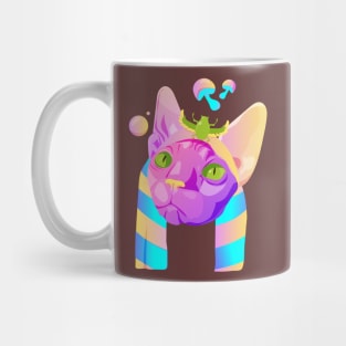 Psychedelic Cat Mug